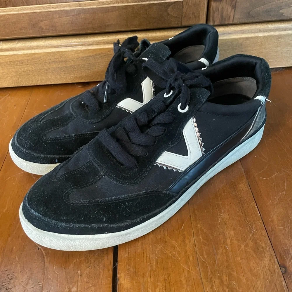 Vionic Mylie Essence Black Suede Running Shoes Sneakers